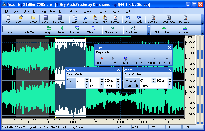 Power Mp3 Editor Screenshot